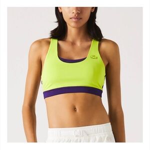 Lacoste - Sport Colorblock Recycled Polyester Sports Bra